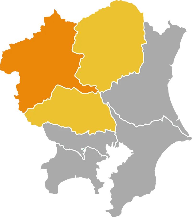 群馬県全域、埼玉一部、栃木一部